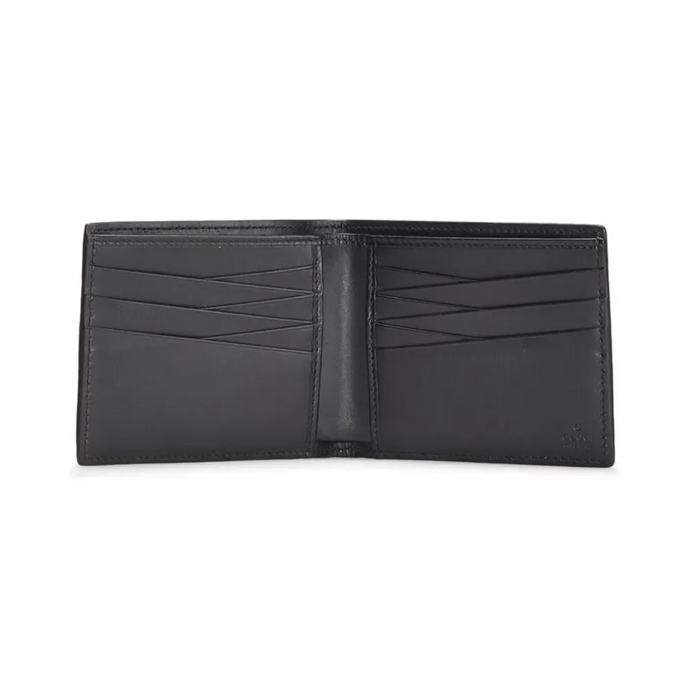 Gucci Black Guccissima Leather Guccissima Bi-Fold Wallet (Authentic Pre-Loved) - Picture 3 of 3